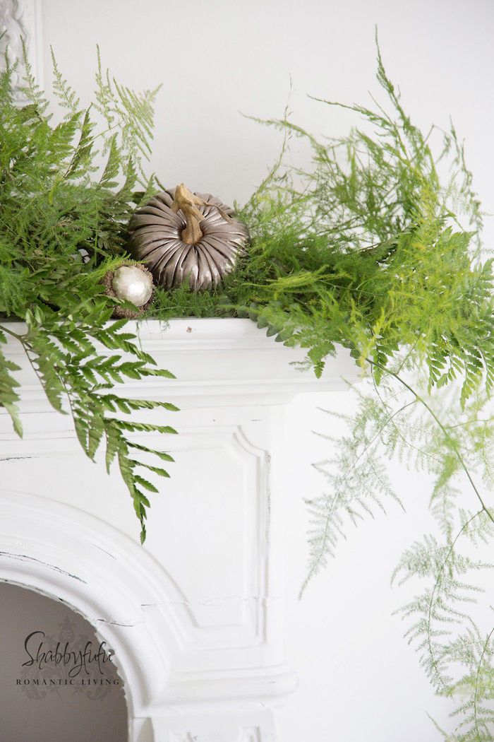 Styling A Mantel With Fresh Greenery Shabbyfufu
