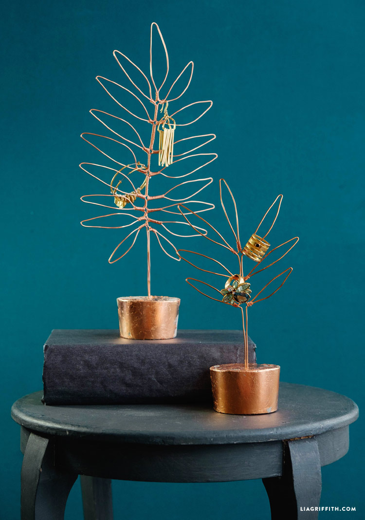 Wire Jewellery Trees Stands Jewlery Holder White Ceramic Jewelry