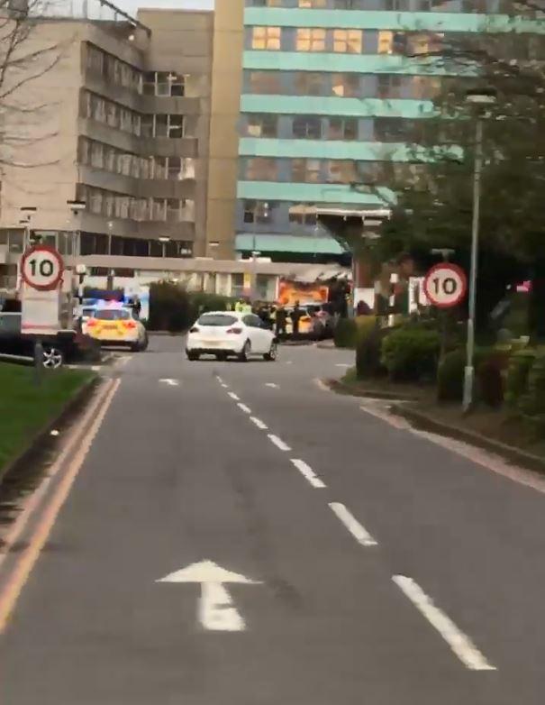 Staff and patients evacuated from hospital after microwave fire as patients are diverted to other A&Es