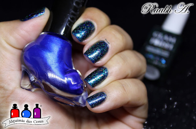 Ushine #17, Azul, Flocado, Glam Polish In Every Generation There is a Chosen One, Teal