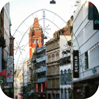 Ringing in the New Year Swiss Style in Basel: Town Hall and Shops