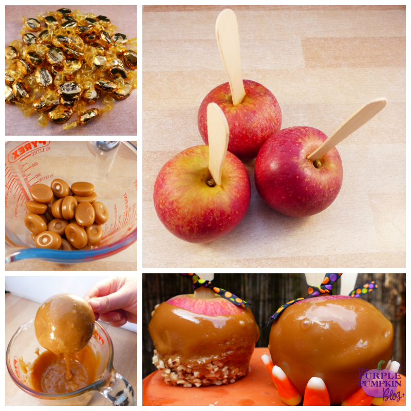 Caramel Candy Apples #Halloween #CraftyOctober Caramel Candy Apples #Halloween #CraftyOctober