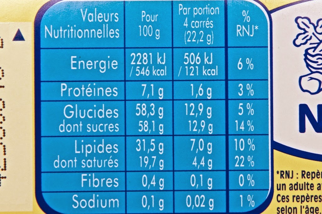 Chocolat blanc Galak (100g) par Nestlé