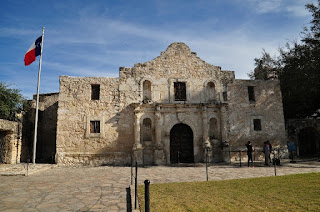 Classic view of The Alamo in San Antonio Texas