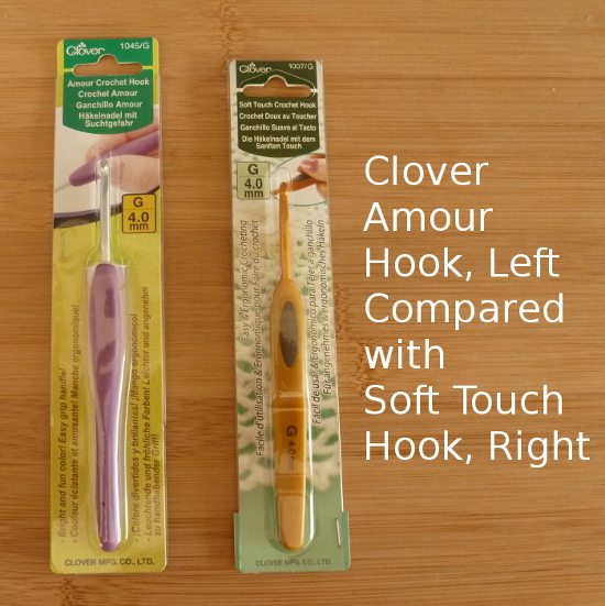 Clover crochet hooks amour soft touch packaged