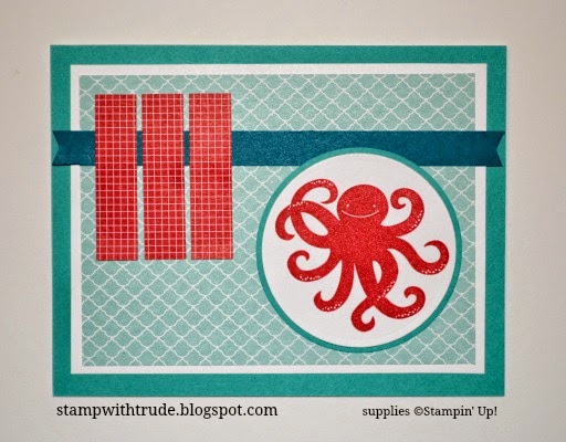 http://stampwithtrude.blogspot.com Stampin' Up! greeting card by Trude Thoman Sea Street stamp set