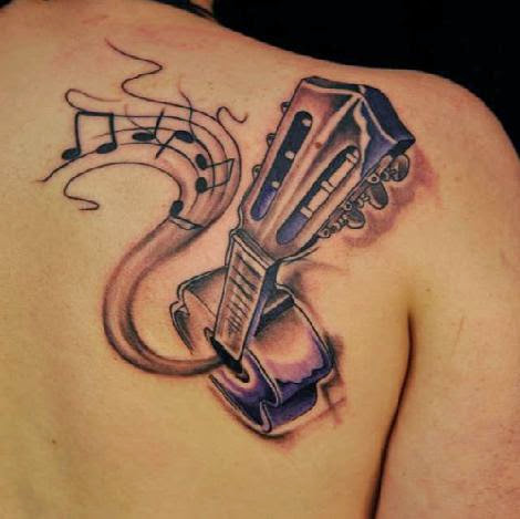 Guitar Musical Tattoo