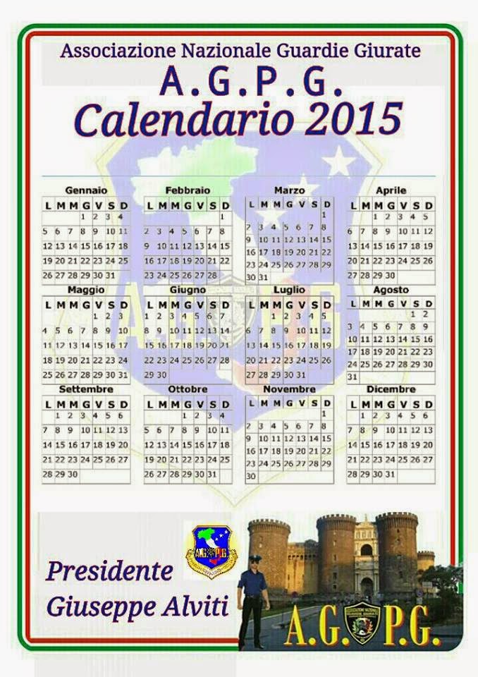 il calendario ufficiale dell'Agpg 2015