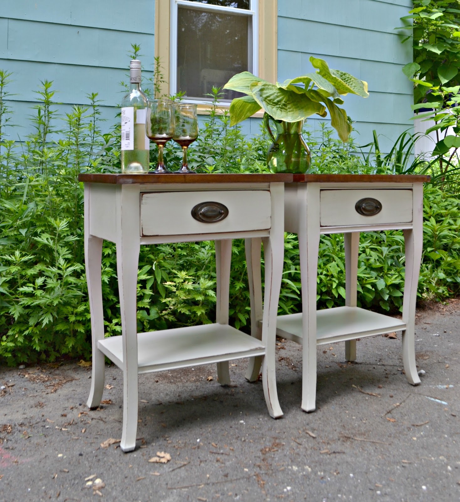 Heir and Space A Handsome Pair of Antique Side Tables