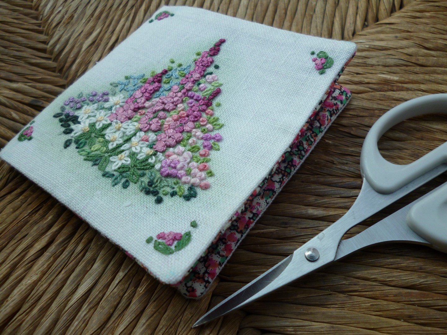 MarmaladeRose Embroidered Needle Case.