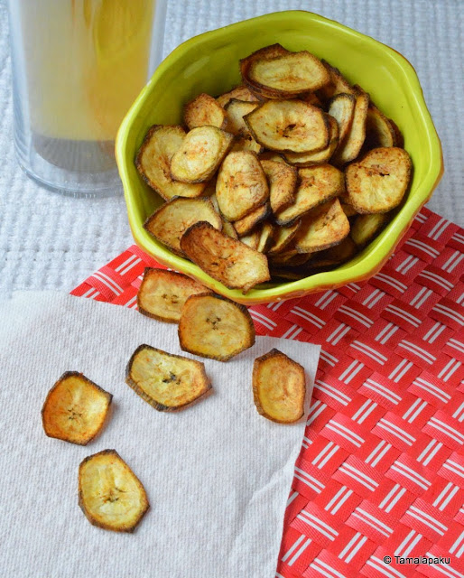 Baked Plantain Chips