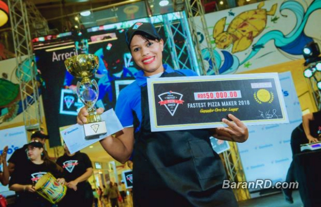 La pizzera más rápida 2018 de República Dominicana Yajaira Herrera