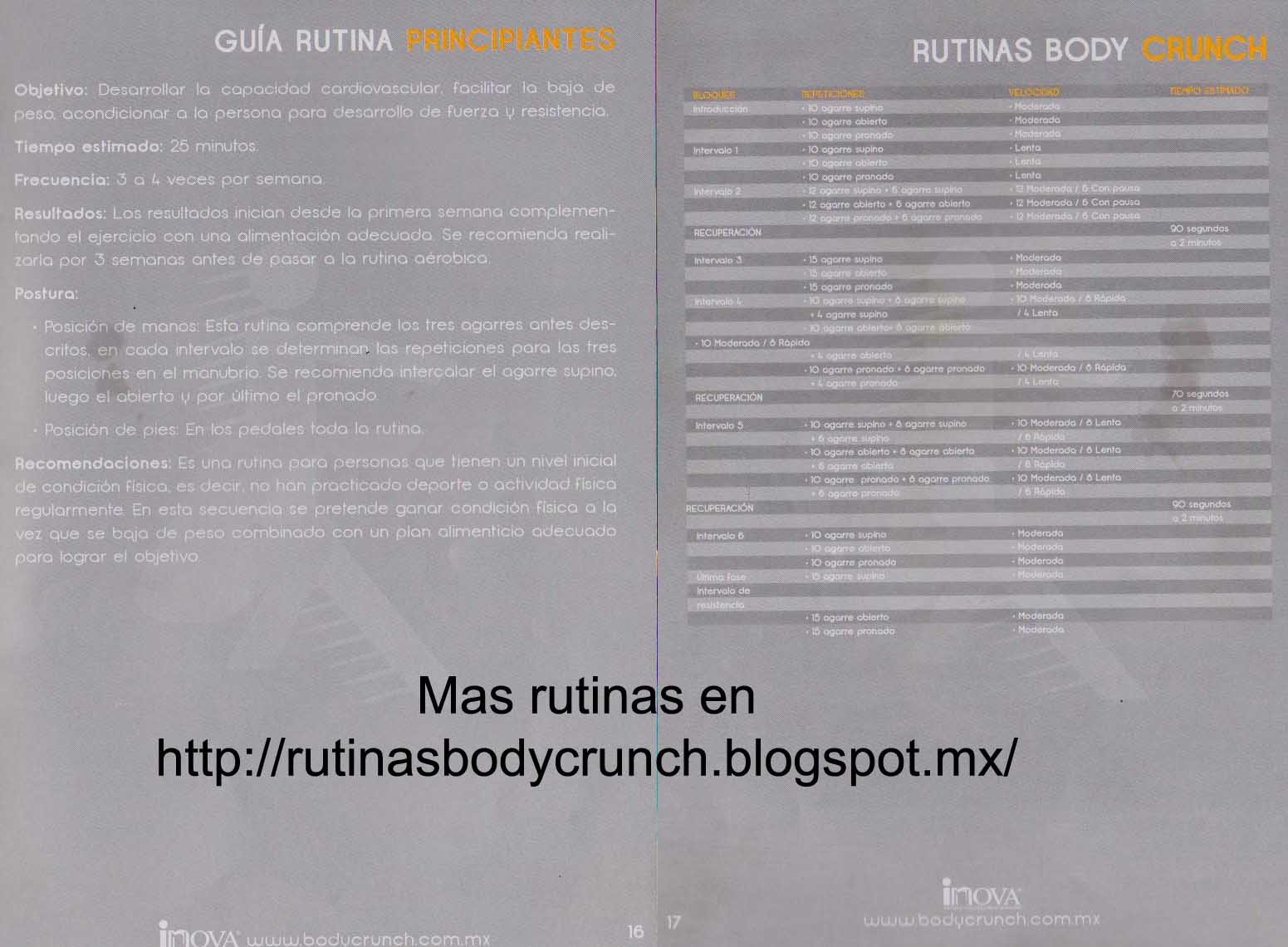 rutina para bajar de peso con el body crunch rutina para bajar de peso con el body crunch