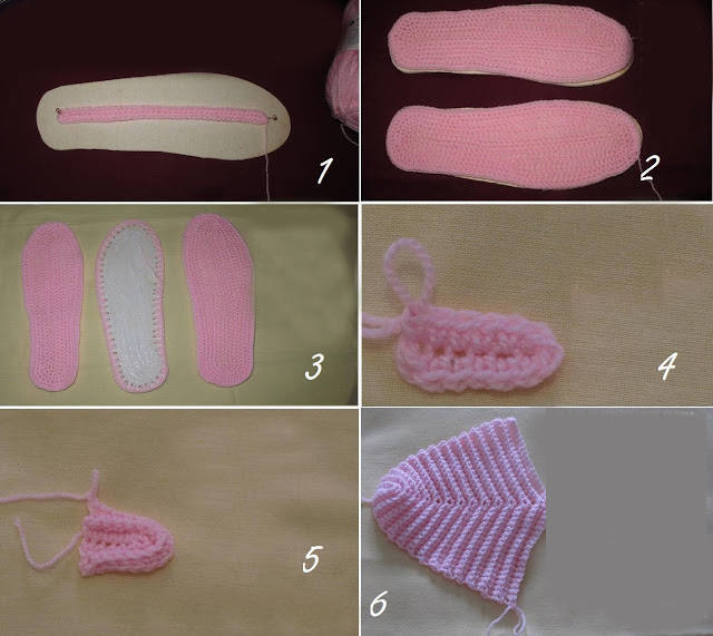 sapatilhas de trico passo a passo