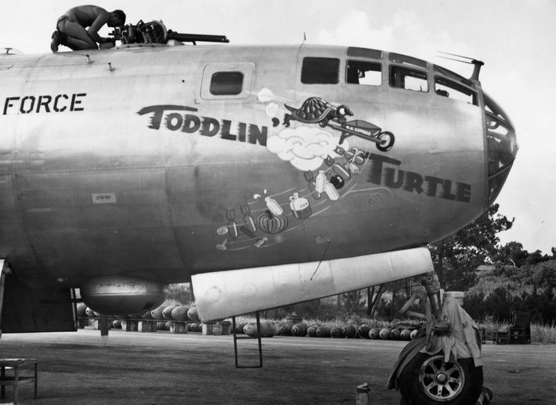 Jet & Prop by FalkeEins: Boeing B-29 Superfortress nose art ( Korean War)
