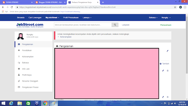 Pengalaman Melamar Kerja Lewat Jobstreet