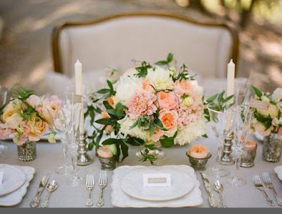 wedding flowers table 