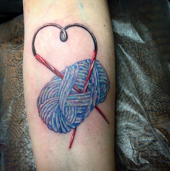 50 Adorable Knitting Tattoos Ideas and Designs (2018) TattoosBoyGirl
