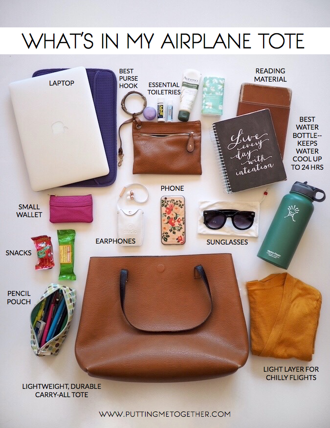 Putting Me Together Packing Tips What's In My Carry On Tote