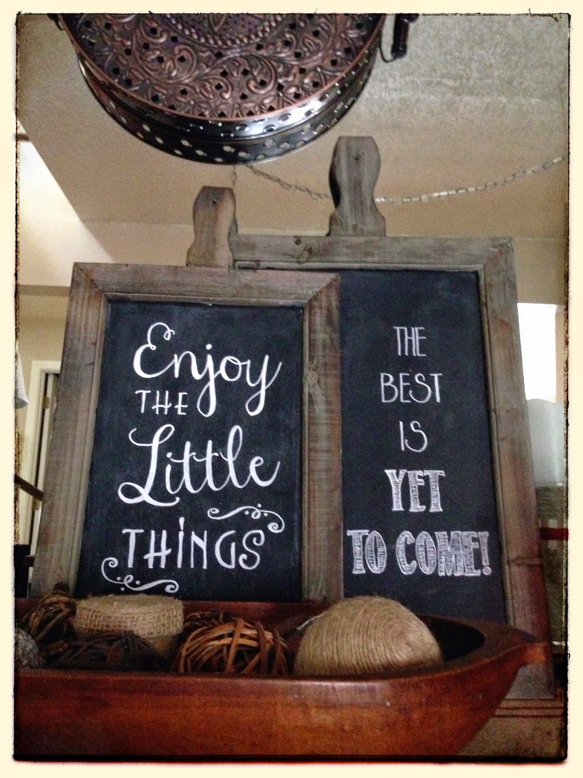 Our Cozy Creative Life Decorating with Chalkboards
