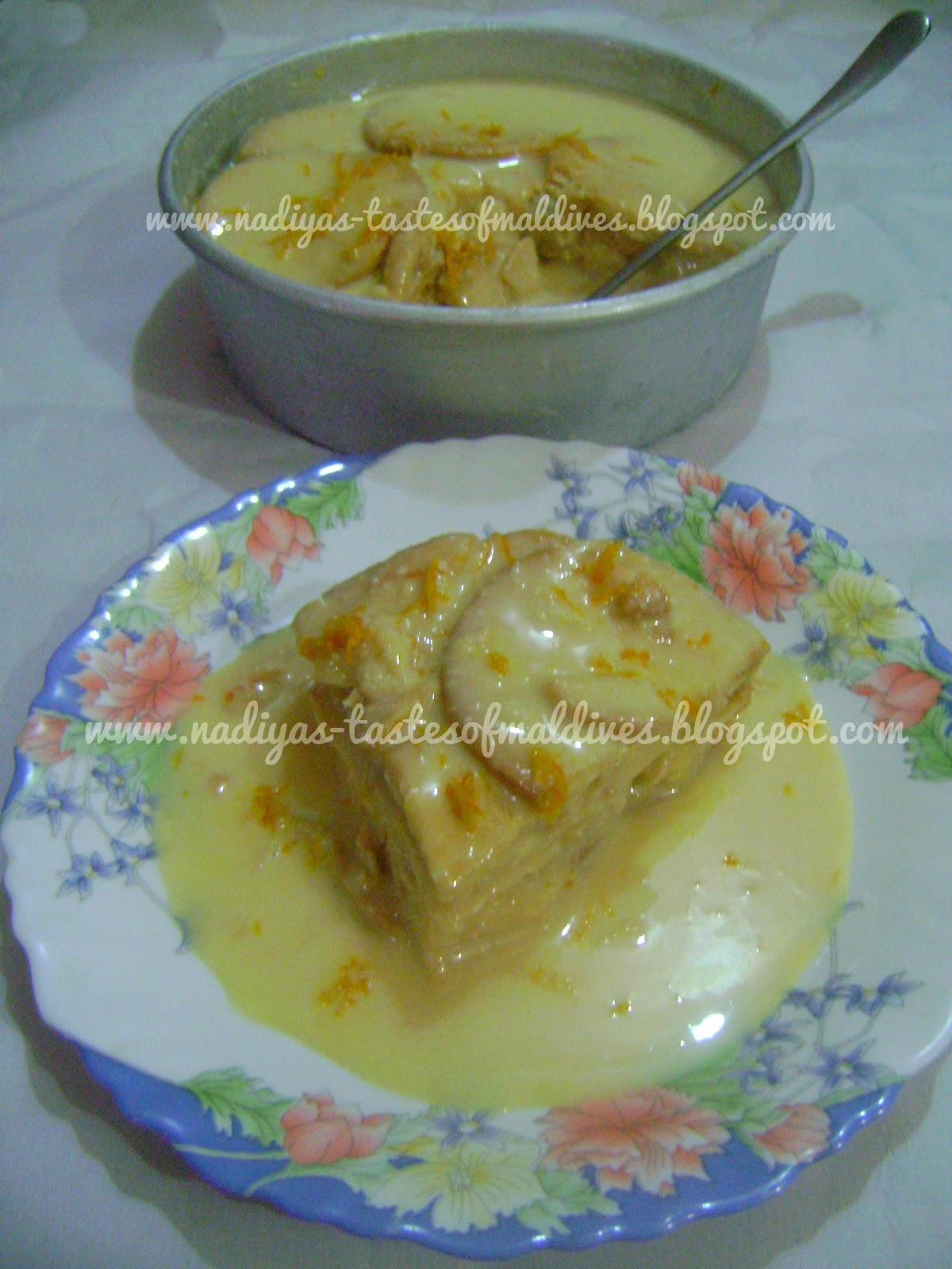 Nadiya's Tastes Of Maldives Orange Marie Biscuit Pudding