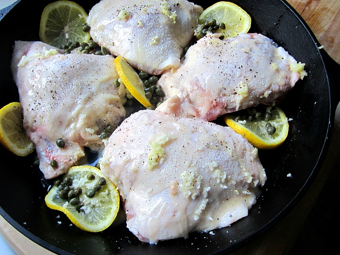 Baked Chicken Thighs Piccata