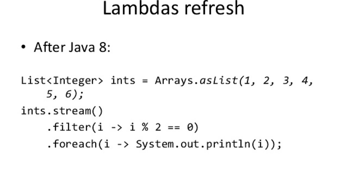 kupon fokus Utænkelig Javarevisited: Java 8 forEach() Loop Example