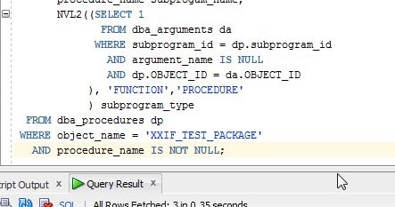 Query to get the list of procedures/functions and their parameter ...