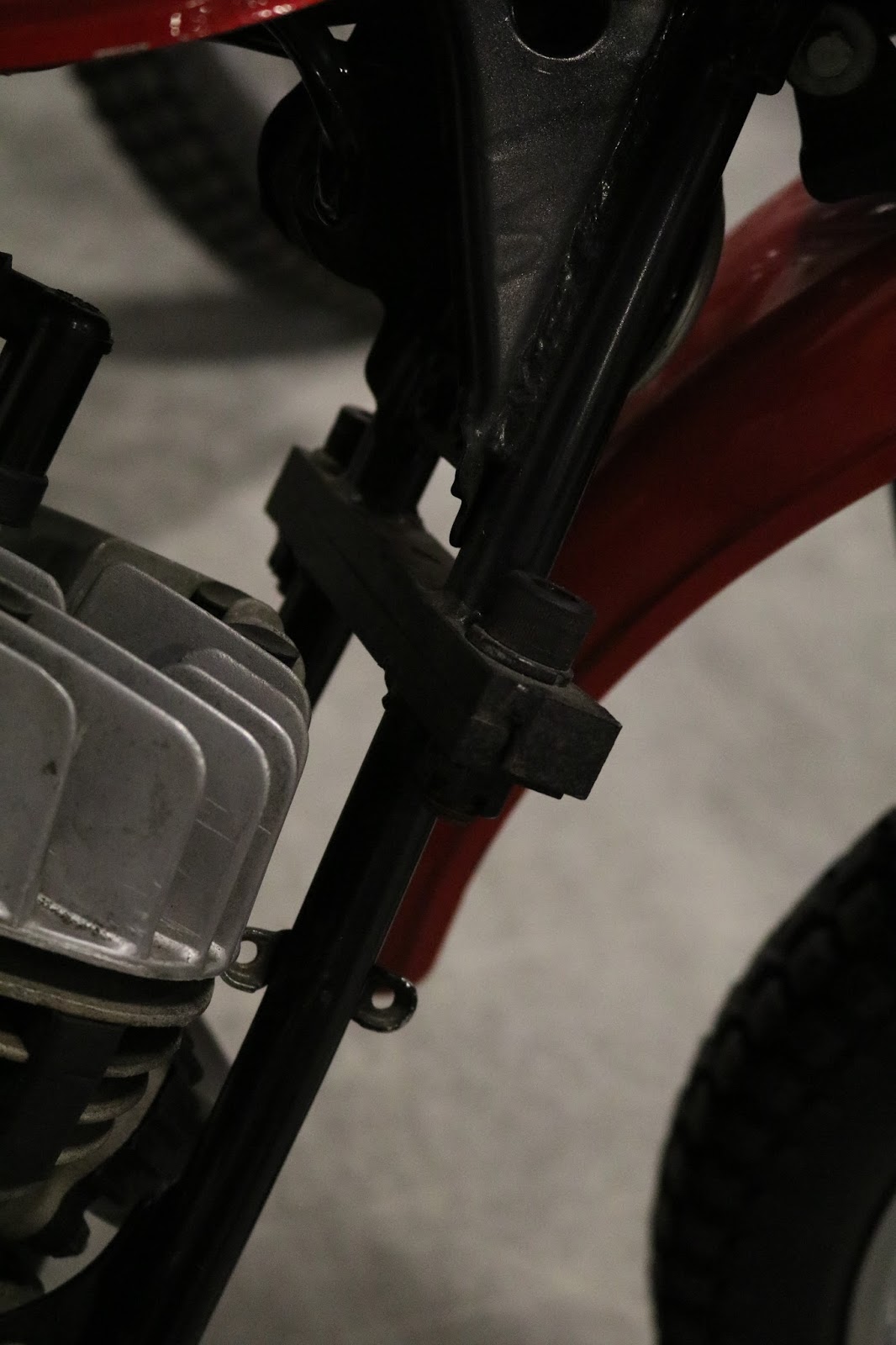 motorcycle in a suitcase