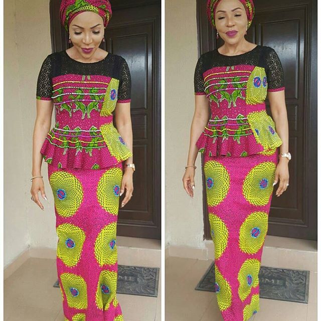 Creative Ankara and Lace Combination Styles for Skirt and Blouse - DeZango