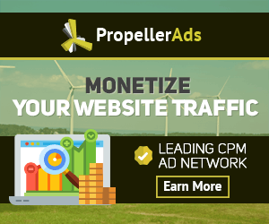 Earn with PropellerAds, share effective ways to make money for your website or blog