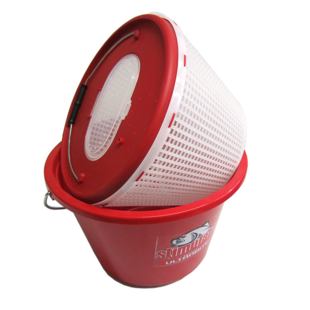 Survive the Elements Stimulate Live Bait Bucket LARGE with Removable Internal Minnow Bucket