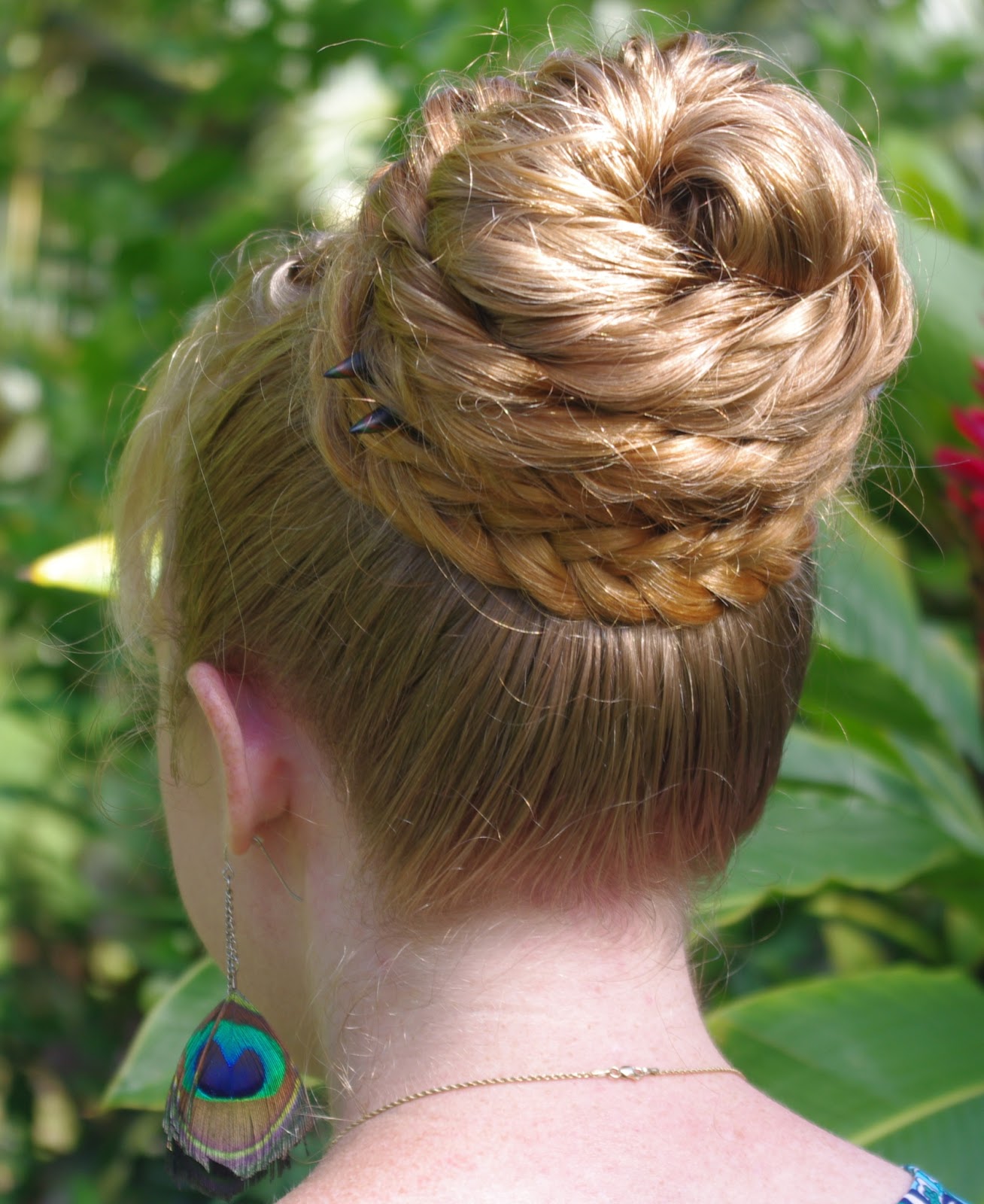 Braids & Hairstyles for Super Long Hair Bohemian Herringbone Braid Bun