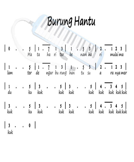 Not Lagu Burung Hantu Kumpulan Not Lagu