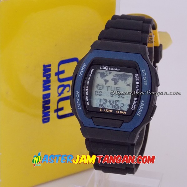 JAM TANGAN ORIGINAL Q&Q SUPERIOR RUBBER MMC3J101Y Rp. 220.000, Jam