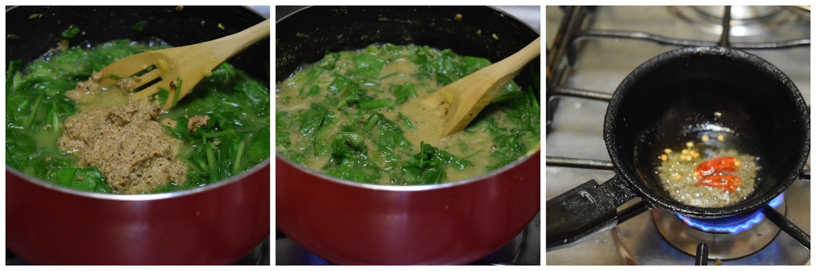 Poornima's Cook Book Keerai Poricha Kootu / Keerai Kootu / Spinach