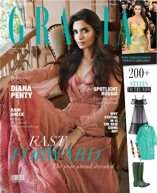 Diana Penty Graces the July 2018 Cover of Grazia