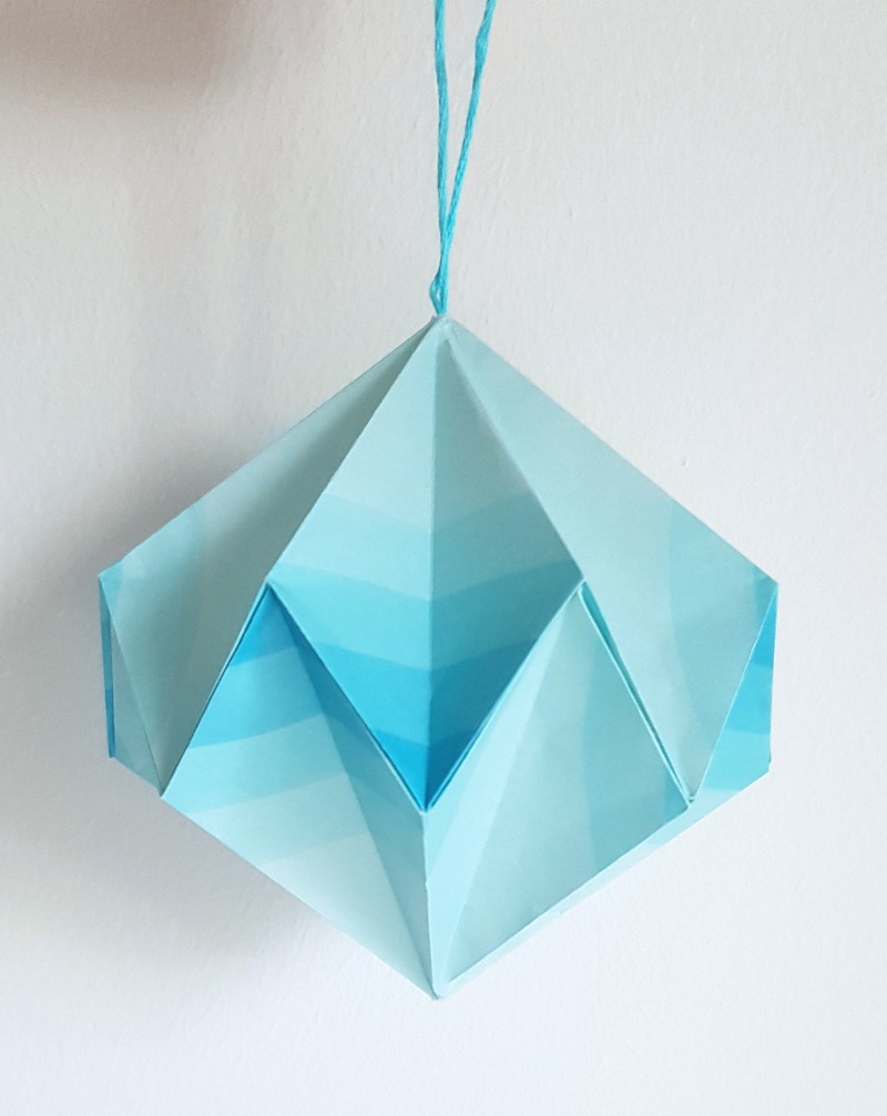 A Playful Stitch Origami Paper Baubles