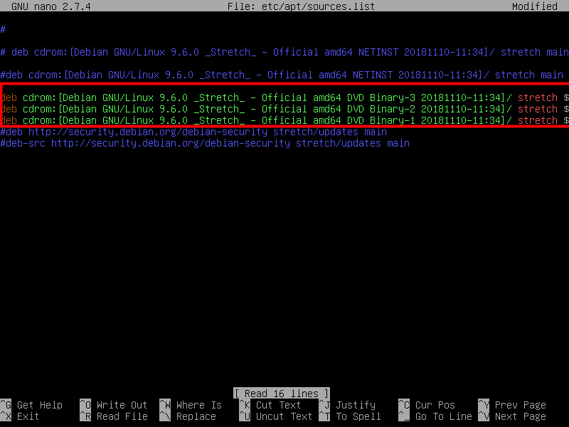 Подключения репозитория debian. Подключения репозитория debian