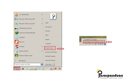 melihat password wifi melalui control panel