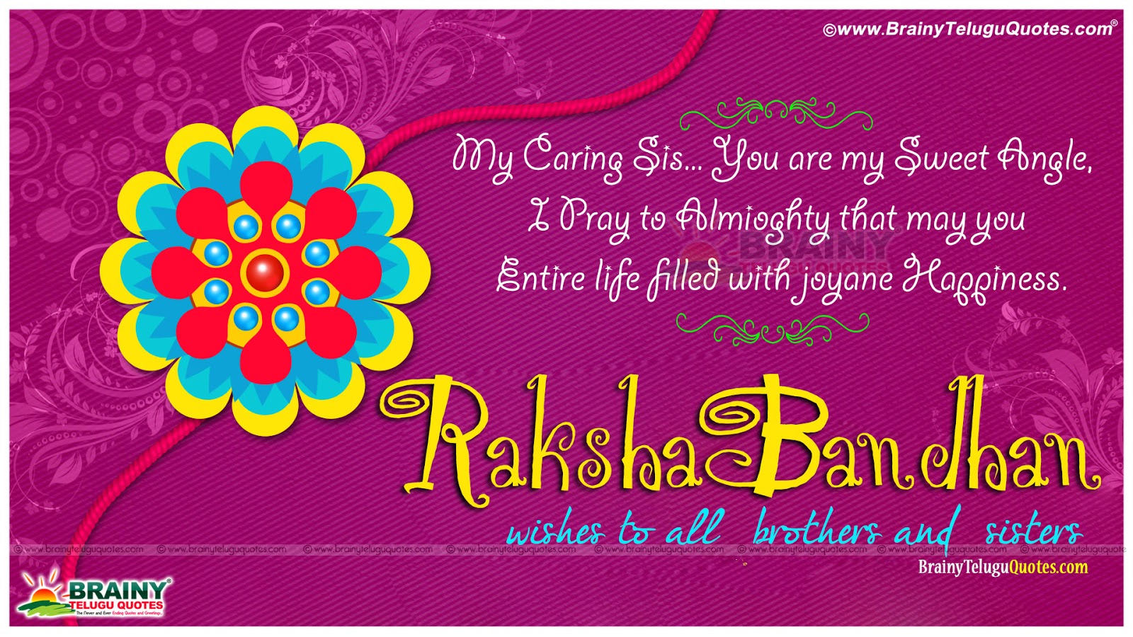 Happy Raksha Bandhan Wishes with Cool Greeting Cards