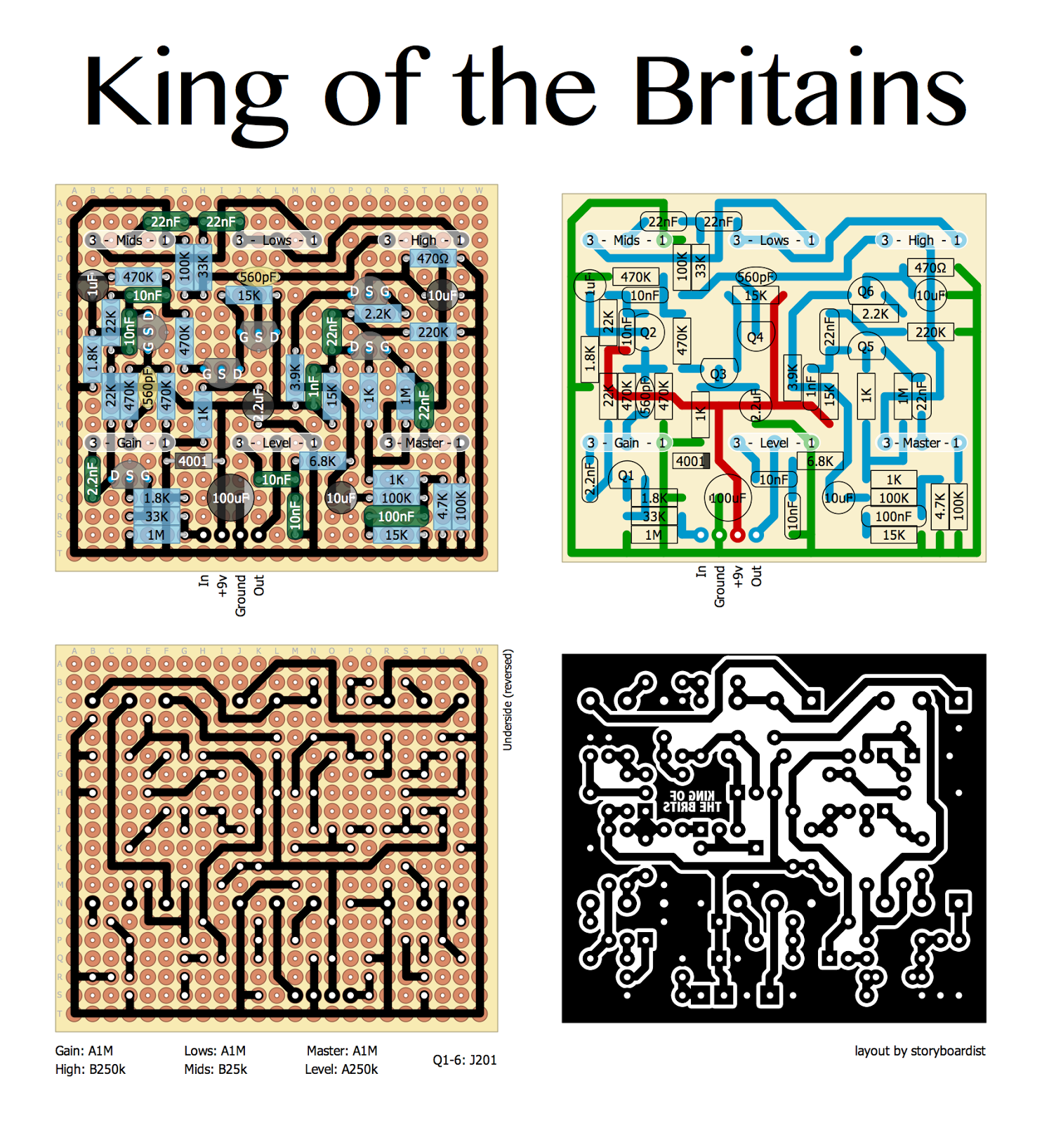 Perf and PCB Effects Layouts: Menatone King of the Britains