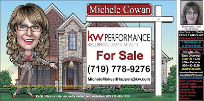 KW Real Estate Agent Sign Business Card