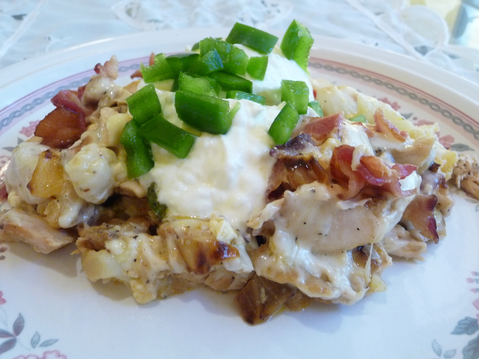 SPLENDID LOW-CARBING BY JENNIFER ELOFF: CHICKEN AND BACON "POTATO