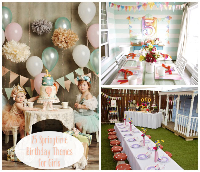 Little Lovables: Lovely Springtime Birthday Party Themes ...