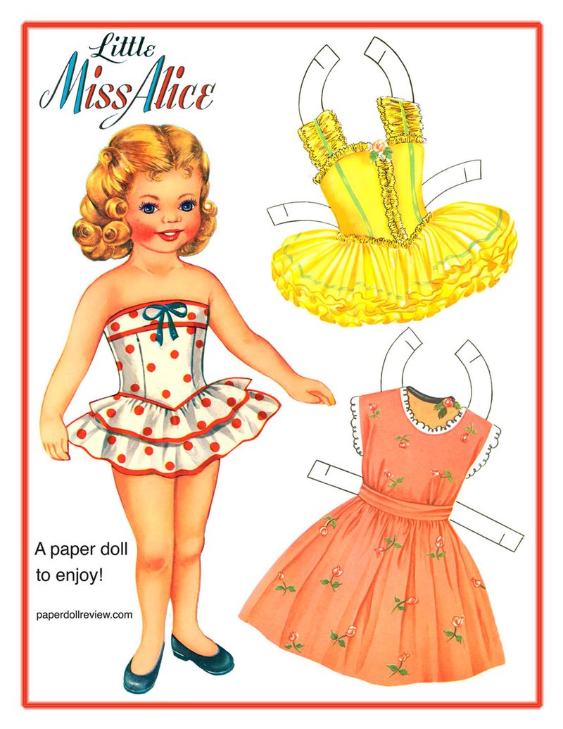 Printable Vintage Paper Dolls