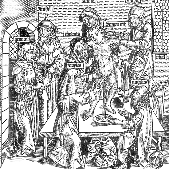 Михаэль Вольгемут (Гравер немецкого Возрождения):  Ритуальное жертвоприношение мальчика Симона в Триенте в 1475 или в 1485 г.