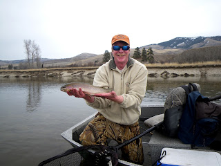 Jeff Rogers on the Bitterroot River in mid-March