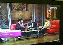 Pendiri dan CEO PesantrenBisnis.Com  Ayi Muzayini bersama Chating dg Yusuf Mansur di AN TV