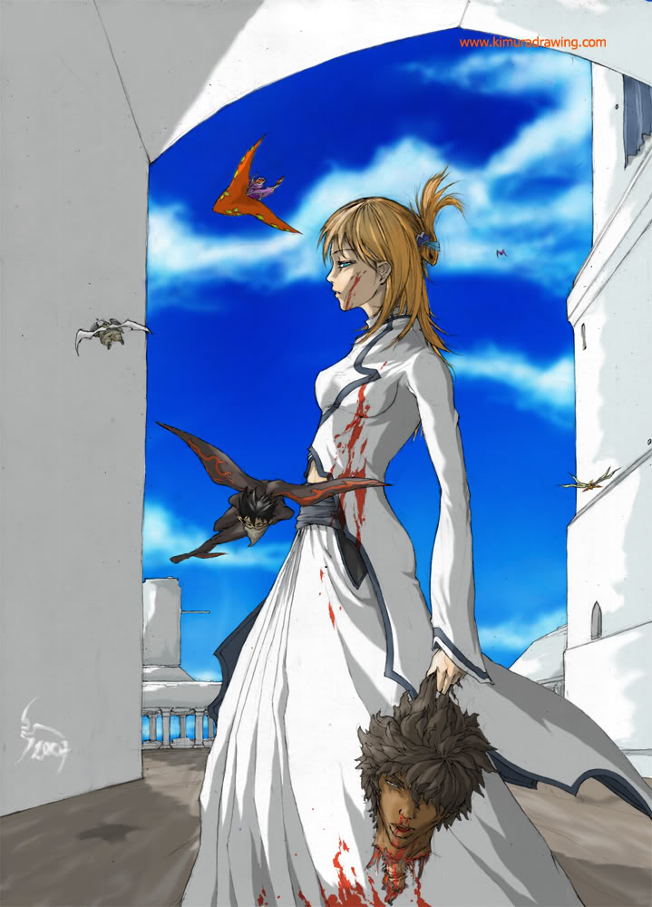 Bleach Wallpapers Orihime Inoue, Shun Shun Rikka (盾舜六花?, literally